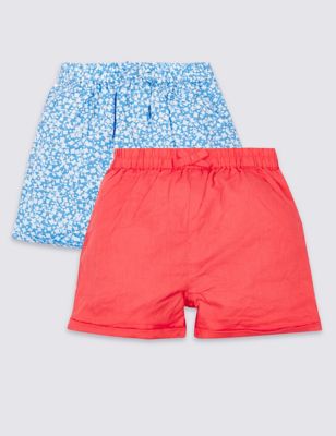 2 Pack Pure Cotton Shorts